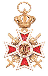 Orden der Krone von Rumänien 2. Modell (1932-1944) mit Krone und Schwertern