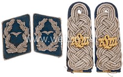Luftwaffe Paar Kragenspiegel und Schulterstücke für einen Oberst Truppensonderdienst im Reichsluftfahrtministerium