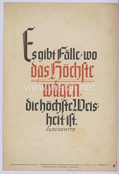III. Reich - Wochenspruch der NSDAP - Folge 2,  Januar 1941