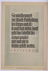III. Reich - Wochenspruch der NSDAP - Folge 7, Februar 1941