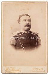 Preußen großes Portraitfoto eines Serganten und Musikmeister im 2. Pommerschen Ulanen-Regiment Nr. 9