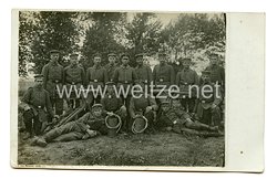 Deutsches Kaiserreich Foto, Angehörige einer Maschinengewehrabteilung mit MG 08/15
