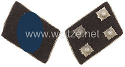 Waffen-SS Paar Kragenspiegel für einen SS-Sturmbannführer der 27. SS-Freiw.-Gren.Div. 