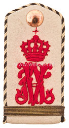 Preußen Miniatur einer Schulterklappe für einen Einjährig Freiwilligen Kapitulanten im Füsilier-Regiment Königin (Schleswig-Holsteinisches) Nr. 86