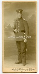 Preußen Kabinettfoto eines Soldaten im Infanterie-Regiments Graf Bose (1. Thüringisches) Nr. 31