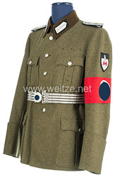 Reichsarbeitsdienst (RAD) Feldbluse und Feldbinde für einen Oberstfeldmeister der RAD Hauptmeldeämter