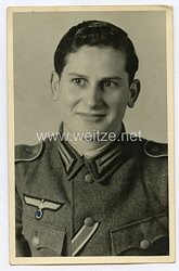 Wehrmacht Heer Portraitfoto, Soldat mit E.K. Band