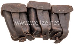 Deutsches Reich 1. Weltkrieg Patronentasche für das Gewehr 98 für Soldaten im 3. Oberschlesischen Infanterie-Regiment Nr. 62
