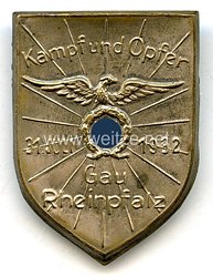 III. Reich - Kampf und Opfer - Gau Rheinpfalz 31. Juli 1932
