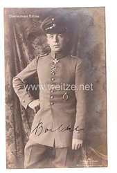 1. Weltkrieg Fliegertruppe - Originalunterschrift des Pour le Mérite Trägers Hauptmann Oswald Boelcke