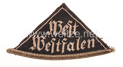 BDM Gebietsdreieck "West Westfalen" mit silberner Traditionslitze für die Mitgliedschaft vor 1933