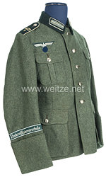 Wehrmacht Feldbluse M 41 für einen Schüler der Unteroffiziersvorschule im Werkkreis V (Stuttgart)