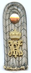 Preußen Einzel Schulterstück für einen Leutnant im Füsilier-Regiment Königin (Schleswig-Holsteinisches) Nr. 86