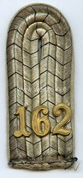 Preußen 1. Weltkrieg Einzel Schulterstück für einen Leutnant im Infanterie-Regiment Lübeck (3. Hanseatisches) Nr. 162