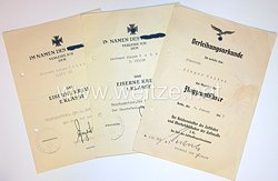 Urkundengruppe eines Leutnant des Luftflottenkommando 1