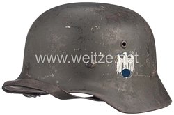 Wehrmacht Stahlhelm M 35 mit 2 Emblemen