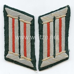 Wehrmacht Heer Paar Kragenspiegel für einen Offizier der Artillerie 