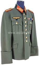 Wehrmacht Feldbluse aus dem Besitz des Generalleutnant Karl Eberth , Höherer Artillerie-Kommandeurs 301 ( Harko 301 )