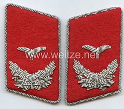 Luftwaffe Paar Kragenspiegel Leutnant der Flak 