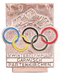 IV. Olympische Winterspiele 1936 Garmisch-Partenkirchen - Erinnerungsabzeichen für Besucher
