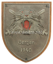 Kriegsmarine - nichttragbare Ehrenplakette Tiger-Schild 