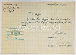 Luftwaffe - Erlaubnisschreiben, Jagdgeschwader 133, Original Unterschrift Werner Mölders