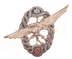 Kroatien 2. Weltkrieg Luftwaffe Abzeichen für Fliegerschützen