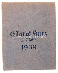 Verleihungstüte zum Eisernen Kreuz 1939 2. Klasse 