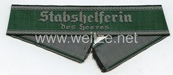 Wehrmacht Heer Ärmelband "Stabshelferin des Heeres"