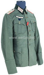 Wehrmacht Feldbluse für einen Leutnant der Panzerjäger-Ersatz-Abteilung 7