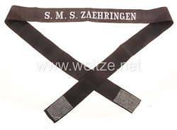Kaiserliche Marine Mützenband "S.M.S. Zaehringen"