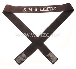 Kaiserliche Marine Mützenband "S.M.S. Loreley"