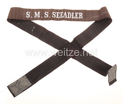 Kaiserliche Marine 1. Weltkrieg Mützenband "S.M.S. Seeadler"