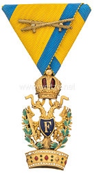 Kaiserlich Österreichischer Orden der Eisernen Krone 3. Klasse mit Kriegsdekoration und Schwertern