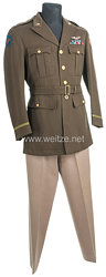 USA World War 2: US Army Air Corps Officers Winter Service Uniform for a Captain with United States Strategic Air Forces in Europe