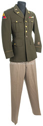 USA Occupation of Germany: Winter Service Uniform for a US Army Artillery Colonel Constabulary 