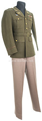 USA World War 2: Winter Service Uniform for a US Army Artillery Lieutenant 2nd Armoured Division 