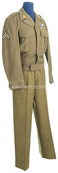 USA Occupation of Germany: US Army Air Corps Ike Jacket and Trousers for a Corporal with the 8th Air force 