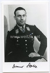 Luftwaffe - Nachkriegsunterschrift vom Ritterkreuzträger, Jagdflieger (FW - 190) Bruno Stolle