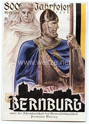 Ansichtskarte: Bernburg an der Saale Salzlandkreis, 800 Jahrfeier, 11-19. Juni 1938, Hermann Göring