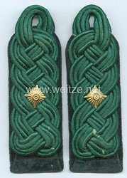 III. Reich Reichsforstdienst Paar Schulterstücke für einen Oberforstmeister