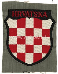 Wehrmacht Heer Ärmelschild der kroatischen Freiwilligen in der Wehrmacht