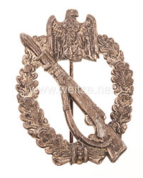 Infanteriesturmabzeichen in Silber - das Hakenkreuz entfernt