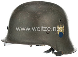 Wehrmacht Heer Stahlhelm M 42 mit 1 Emblem
