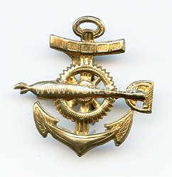 Kriegsmarine Einzel Schulterstückauflage für Portepeeunteroffiziere  der Torpedomechaniker - Laufbahn