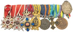 Königreich Rumänien große Ordensschnalle eine Offiziers 1. Weltkrieg 