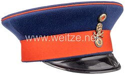 Braunschweig Schirmmütze für einen Offizier im Braunschweigischen Infanterie-Regiment Nr. 92 