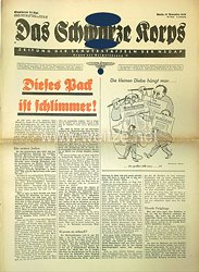 Das Schwarze Korps - Zeitung der Schutzstaffel der NSDAP : 4. Jahrgang 46. Folge, 17. November 1938