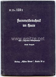 H.Dv. 125/1 Fernmeldetechnik im Heere,