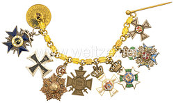 Deutsches Reich große Ordensminiaturkette aus dem Besitz des kaiserlichen Konsuls Carl Spengelin 